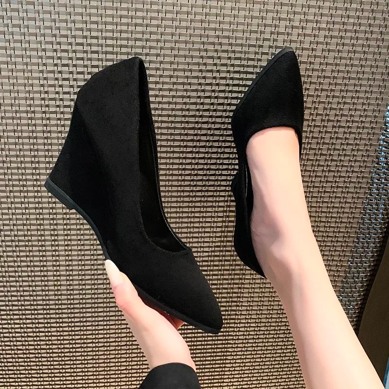 Women Formal Wear For Office - 2026New Style Fashion Wedges Heels Pointed
