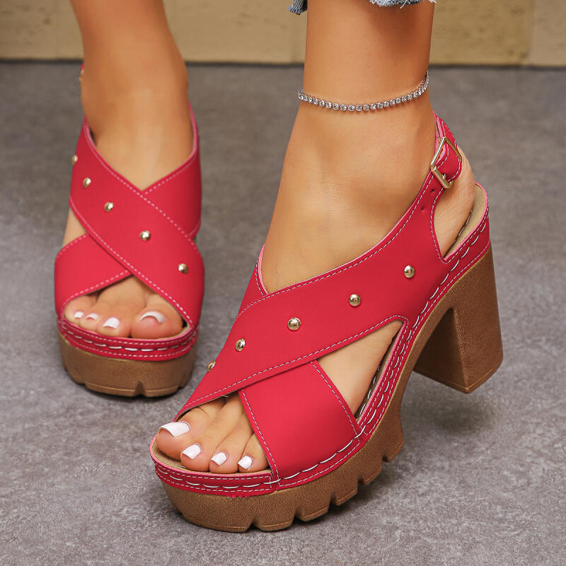 Vintage Women'S Formal Wear - Vintage Super High Heel Cross Strap
