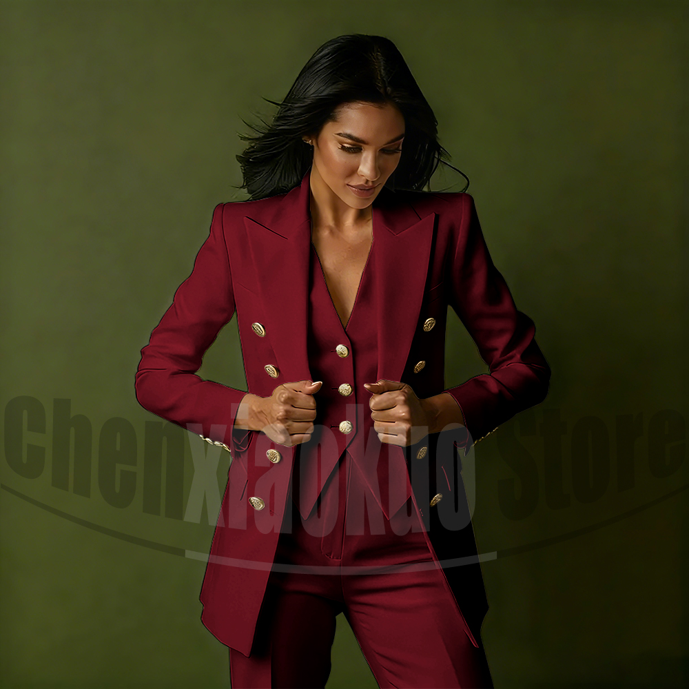 Women's Double Breasted Three  - Women Formal Wear Blazers ulasan dan harga