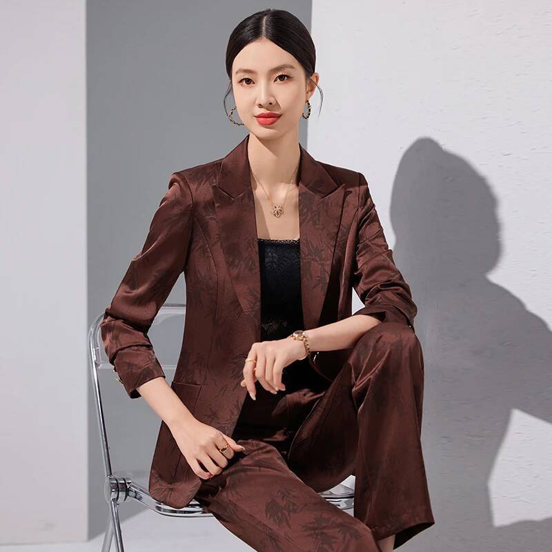 High Quality Fabric Formal Pan - Women'S Formal Wear Pantsuits ulasan dan harga