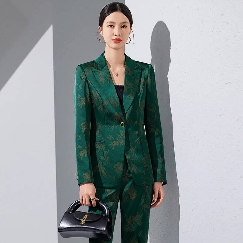 High Quality Fabric Formal Pan - Women'S Formal Wear Pantsuits ulasan dan harga