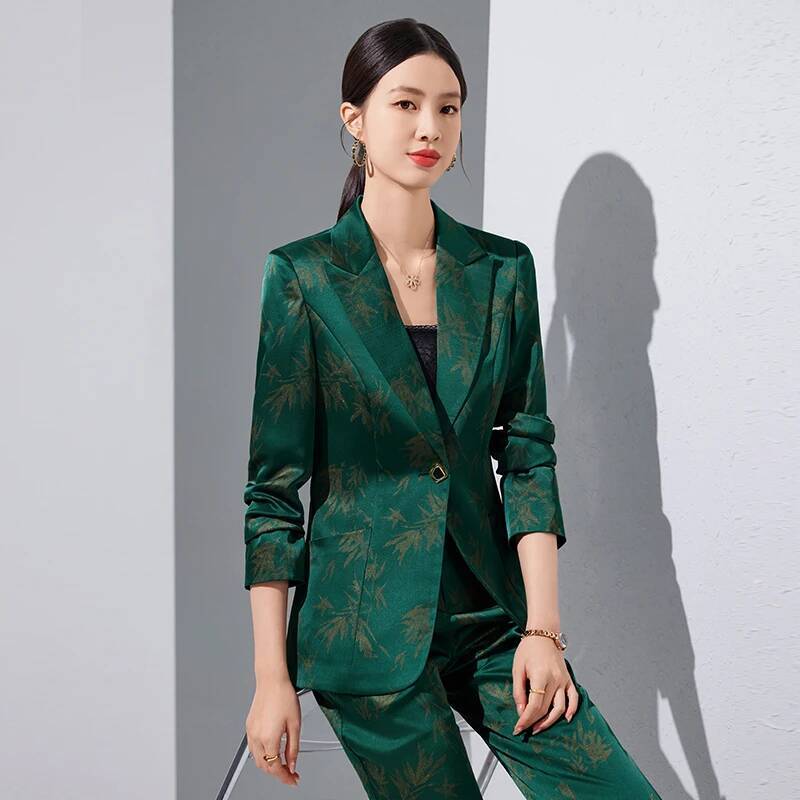 High Quality Fabric Formal Pan - Women'S Formal Wear Pantsuits ulasan dan harga