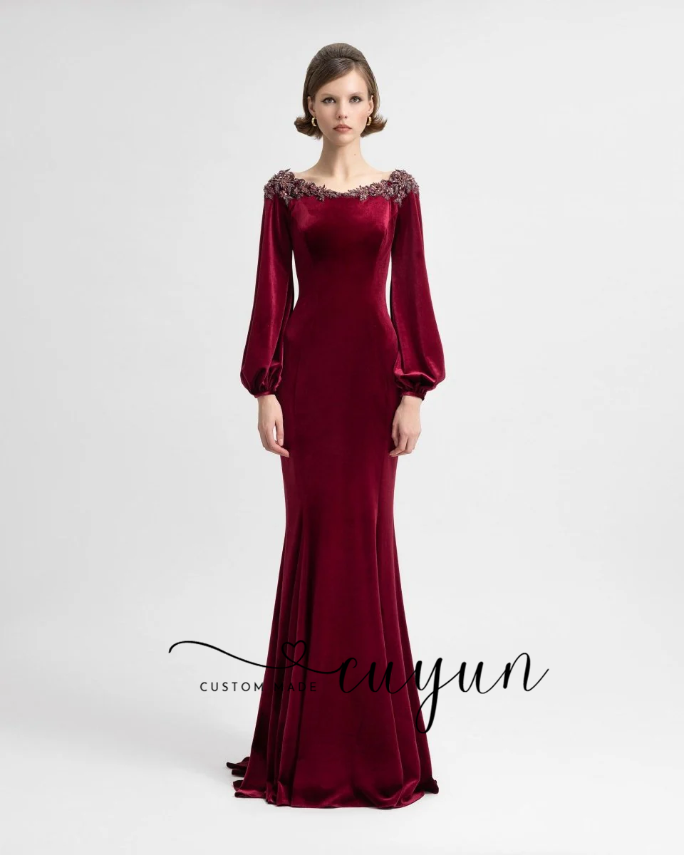 CUYUN Customized Semi-Mermaid  - Women'S Semi Formal Evening Wear ulasan dan harga