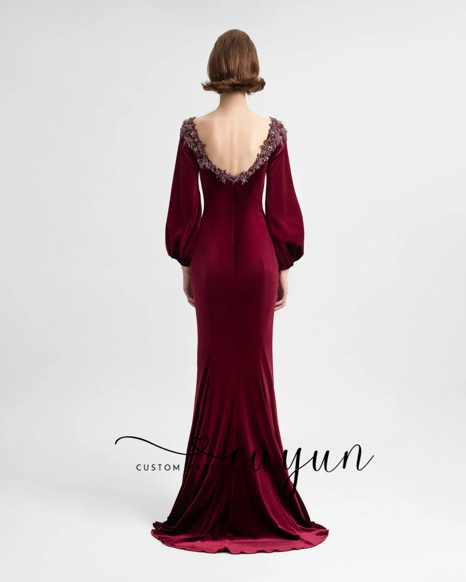 CUYUN Customized Semi-Mermaid  - Women'S Semi Formal Evening Wear ulasan dan harga