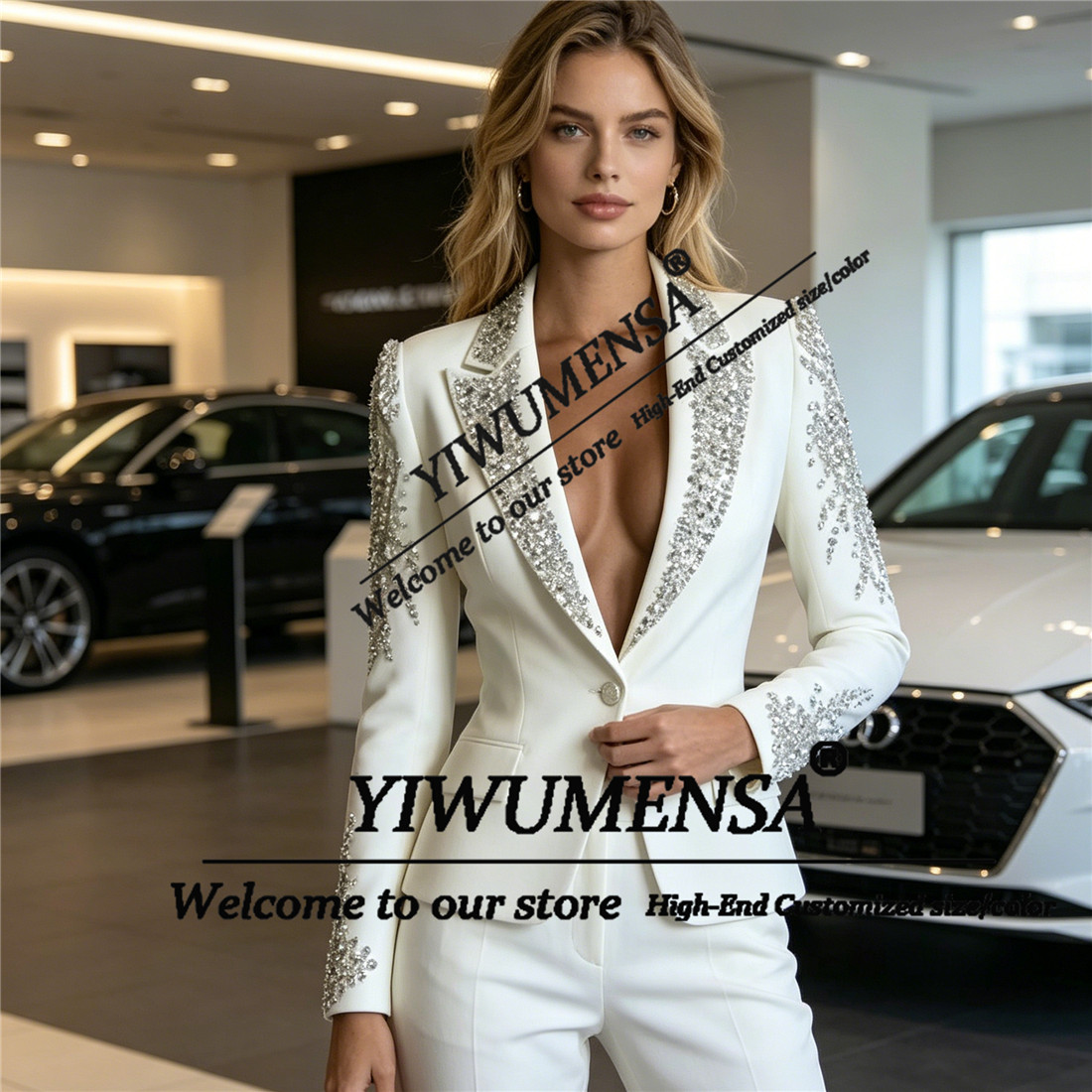 Luxury Women Suits 2 Pieces Se - Women Formal Wear Blazers ulasan dan harga