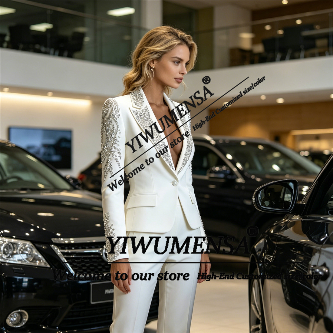 Luxury Women Suits 2 Pieces Se - Women Formal Wear Blazers ulasan dan harga