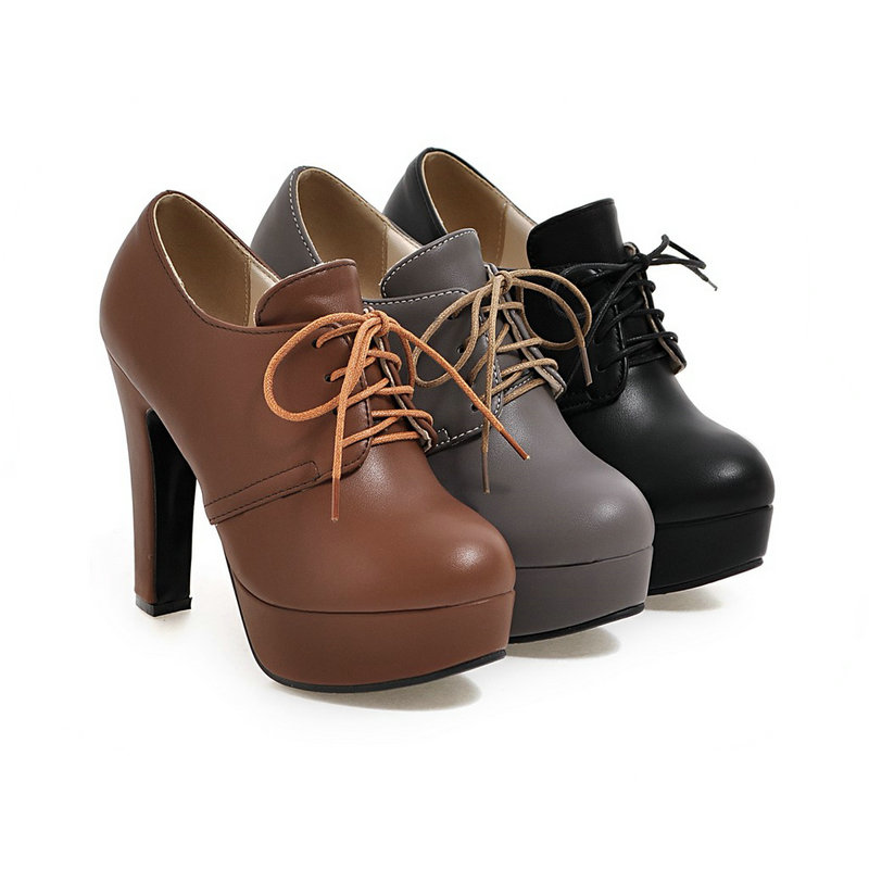 Round Toe Brown Black Gray Lac - Vintage Women'S Formal Wear ulasan dan harga