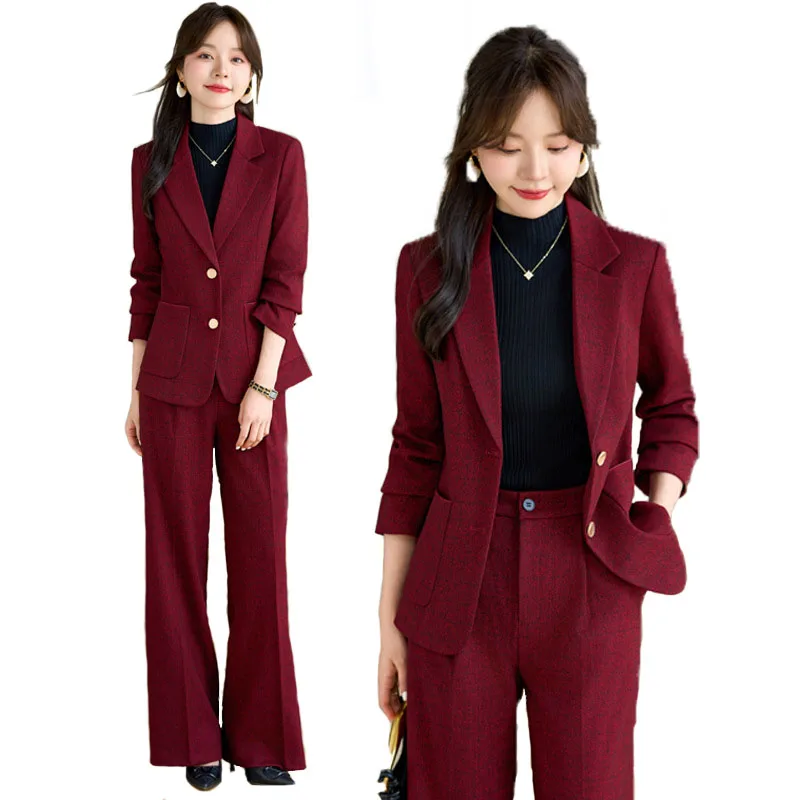 Pop High Quality Fabric Velvet - Women'S Formal Wear Pantsuits ulasan dan harga