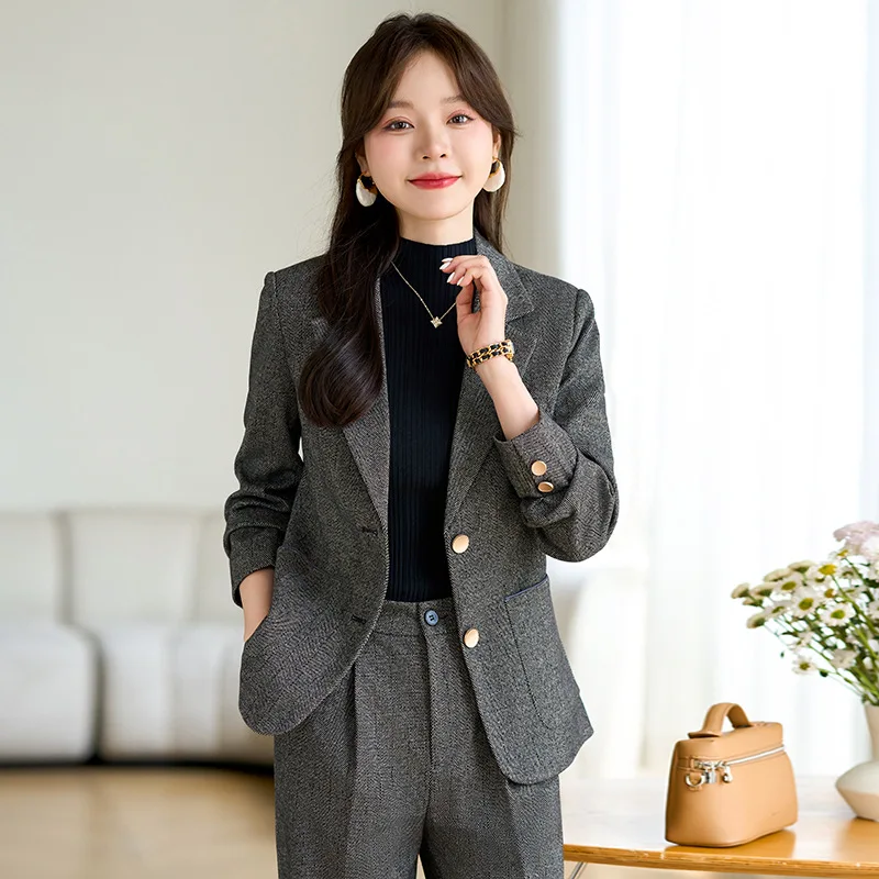 Pop High Quality Fabric Velvet - Women'S Formal Wear Pantsuits ulasan dan harga