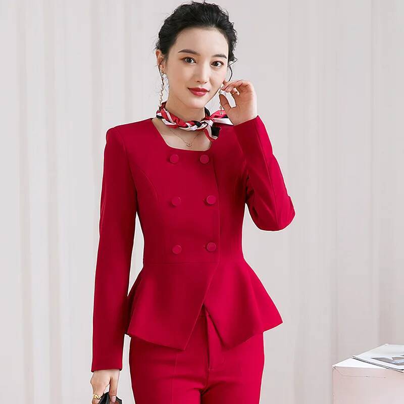 Elegant Women Business Work We - Women'S Formal Wear Pantsuits ulasan dan harga