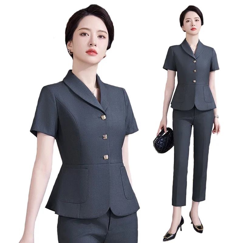 Pop 2024 Summer Formal OL Styl - Women'S Formal Wear Pantsuits ulasan dan harga