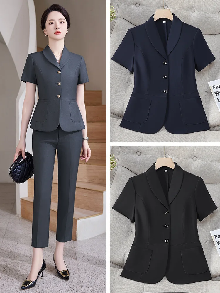 Pop 2024 Summer Formal OL Styl - Women'S Formal Wear Pantsuits ulasan dan harga