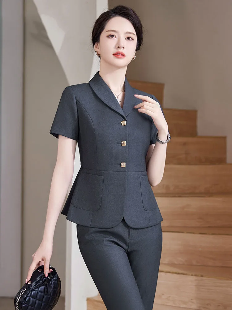 Pop 2024 Summer Formal OL Styl - Women'S Formal Wear Pantsuits ulasan dan harga