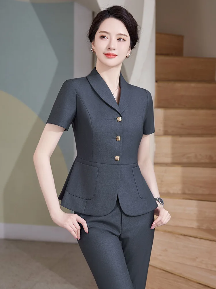 Pop 2024 Summer Formal OL Styl - Women'S Formal Wear Pantsuits ulasan dan harga