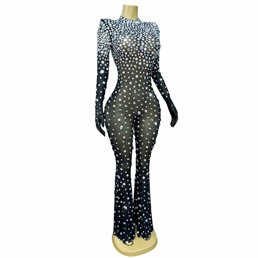 Luxury AB Rhinestone Mesh Body - Women'S Semi Formal Evening Wear ulasan dan harga