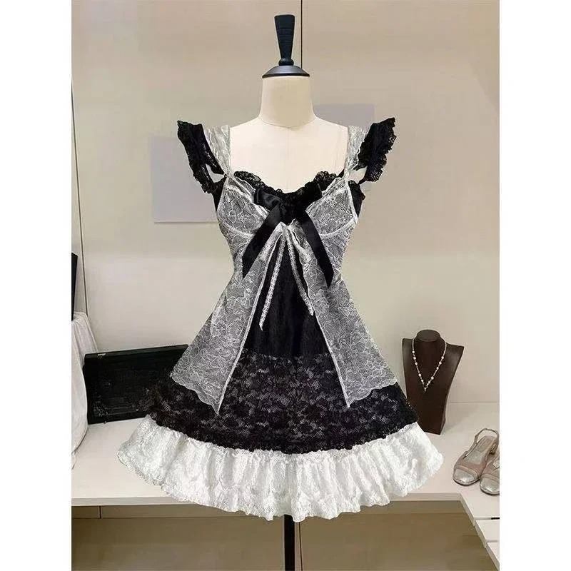 Kawaii Japanese Lolita Two Pie - Vintage Women'S Formal Wear ulasan dan harga
