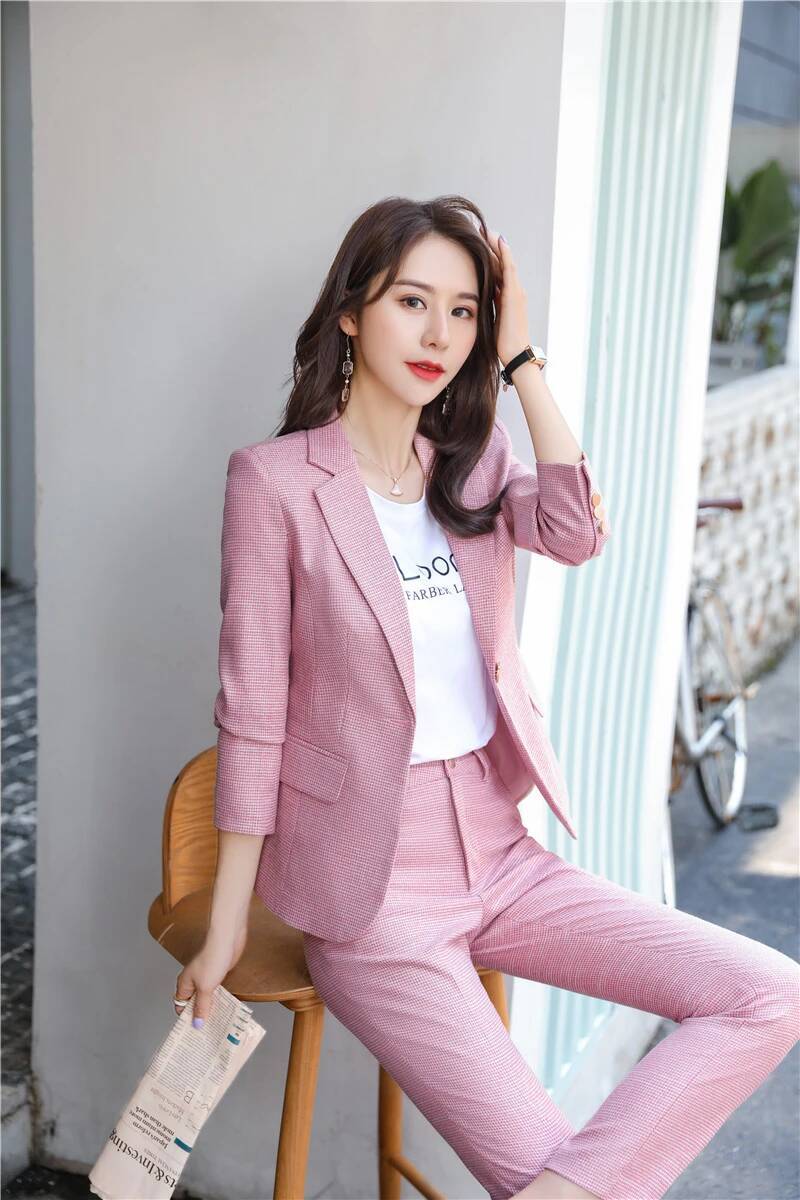 Novelty Green Uniform Designs  - Women'S Formal Wear Pantsuits ulasan dan harga