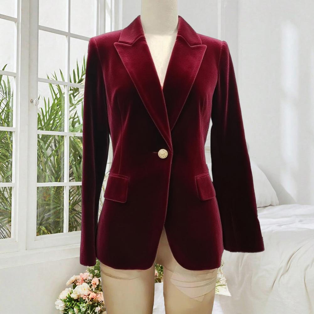 Velvet Large Size Women Prom P - Women Formal Wear Blazers ulasan dan harga
