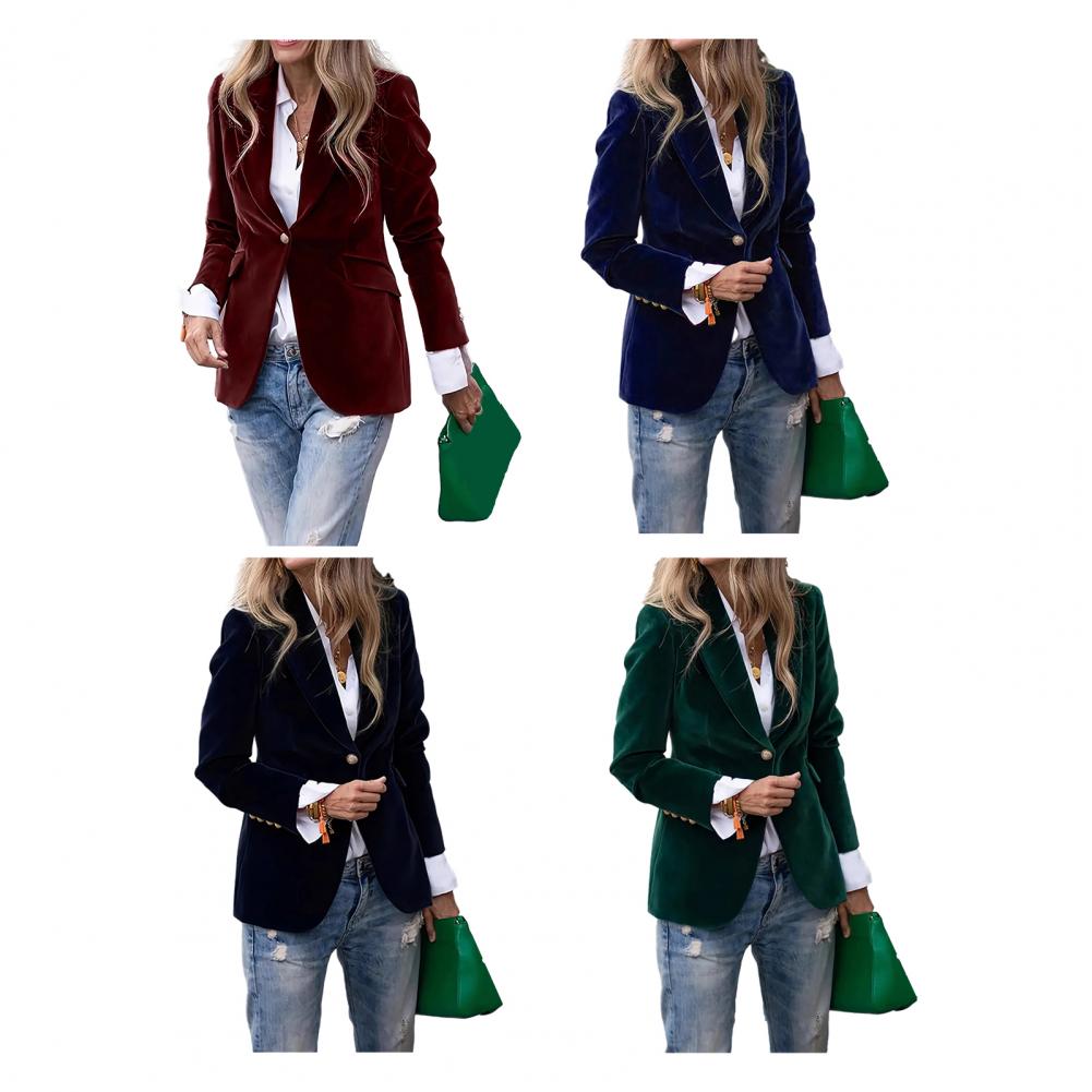 Velvet Large Size Women Prom P - Women Formal Wear Blazers ulasan dan harga