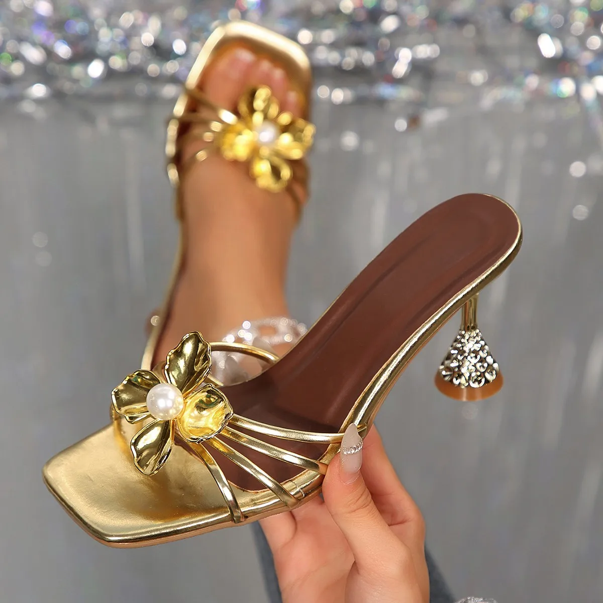 Vintage Metal Flower Crystal C - Vintage Women'S Formal Wear ulasan dan harga