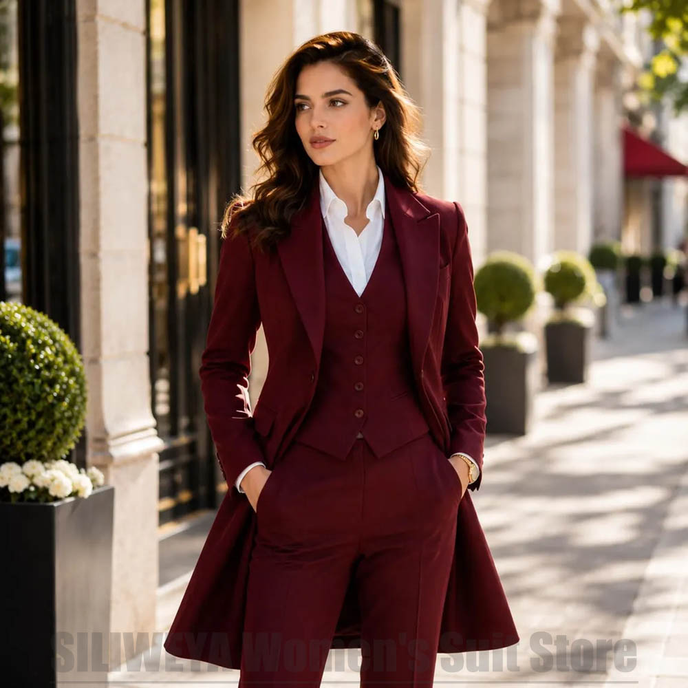 Fashion Women 3 Piece Suit Ele - Women Formal Wear Blazers ulasan dan harga