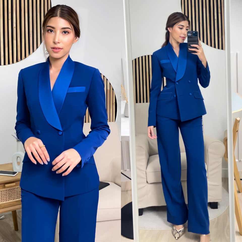 Royal Blue Women Jacket Sets C - Women'S Formal Jackets To Wear With Dresses ulasan dan harga