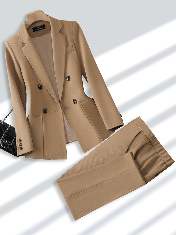 Fashion Ladies Pant Suit Forma - Women Formal Wear Blazers ulasan dan harga