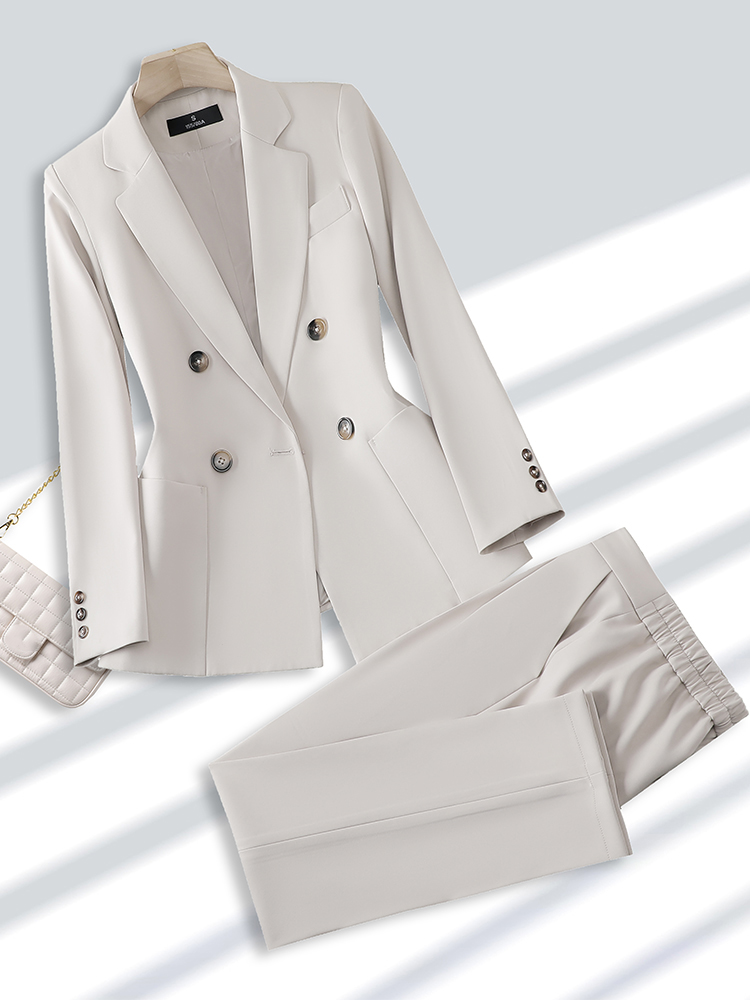 Fashion Ladies Pant Suit Forma - Women Formal Wear Blazers ulasan dan harga