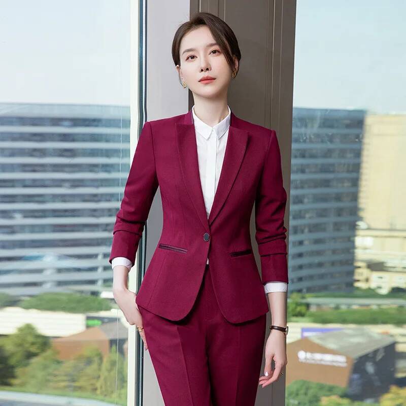 Ladies Office Work Wear Suits  - Women'S Formal Wear Pantsuits ulasan dan harga