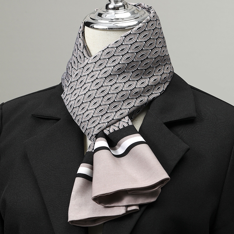 Men's Scarf Imitation Silk Nec - Scarf Silk Neck ulasan dan harga