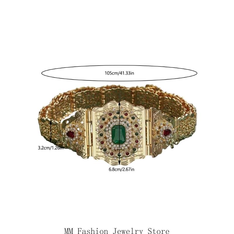 Ornate Metal Waist Belt for Fo - Women Formal Wear Look ulasan dan harga