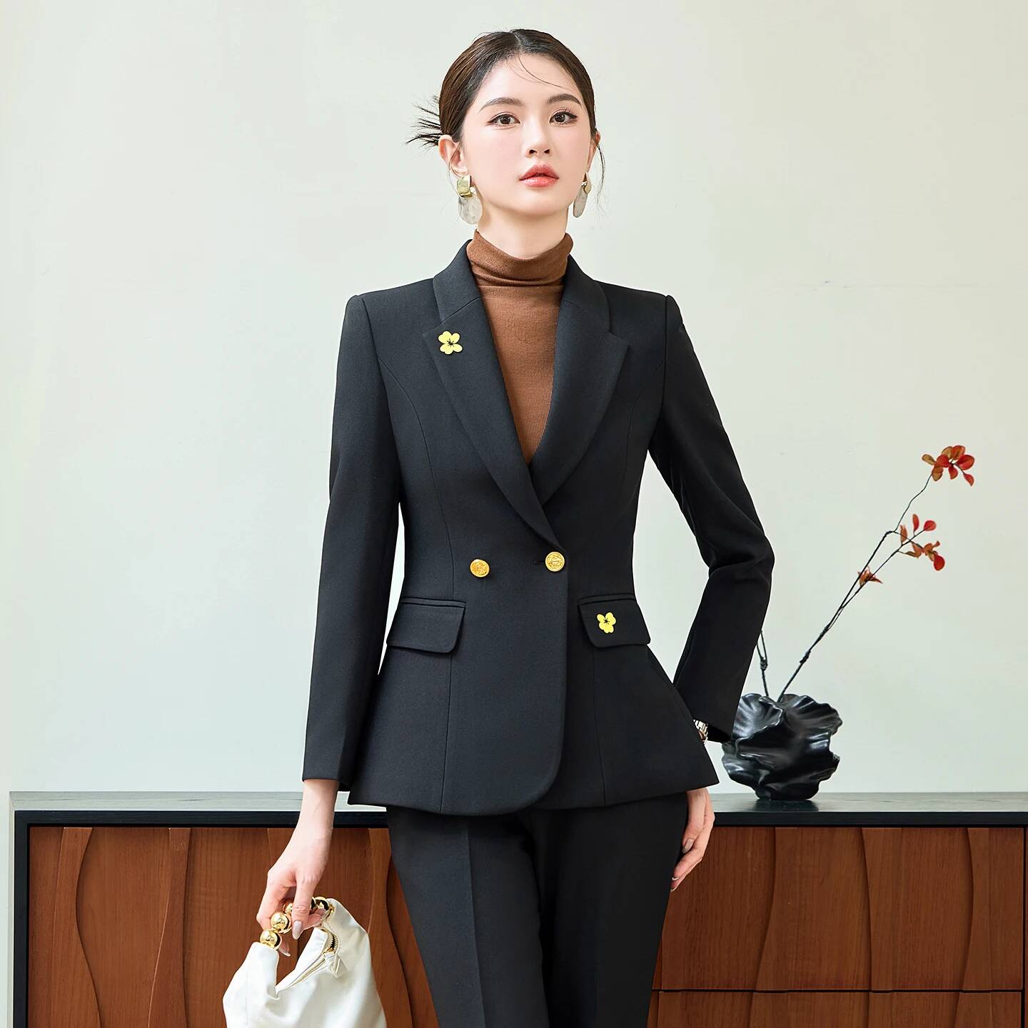 Formal Women Business Suits Fe - Women'S Formal Wear Pantsuits ulasan dan harga