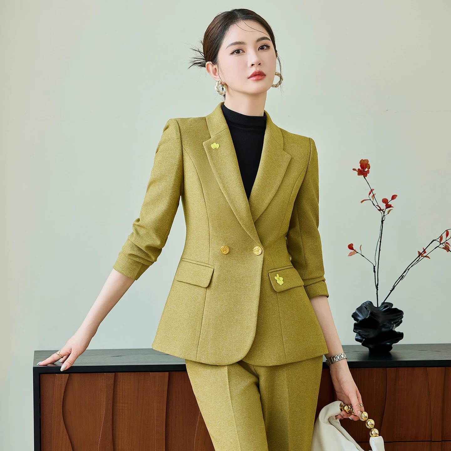 Formal Women Business Suits Fe - Women'S Formal Wear Pantsuits ulasan dan harga