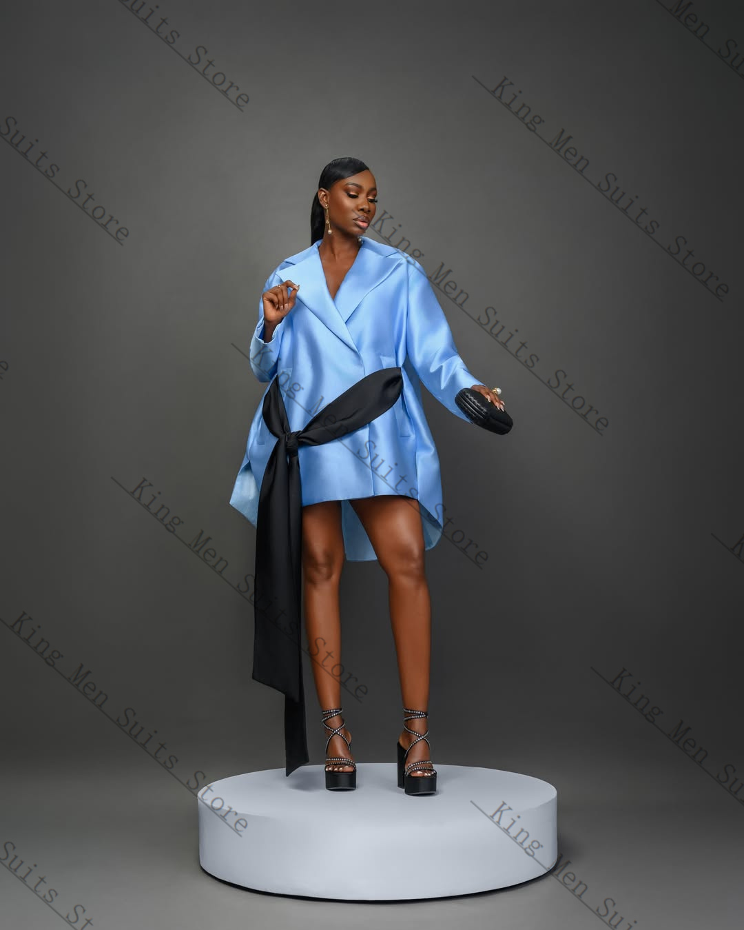 Blue Elegant Women Suit Skirt  - Women'S Formal Jackets To Wear With Dresses ulasan dan harga