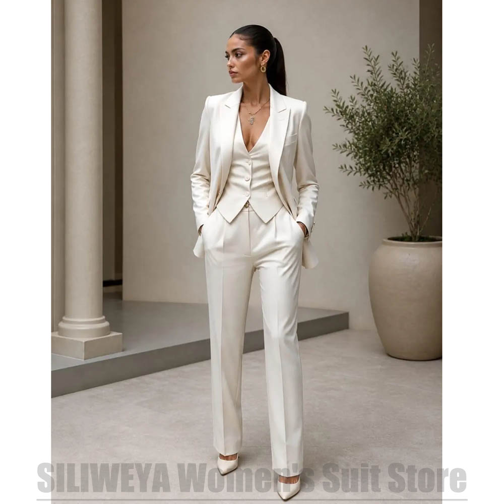Women 3 Piece Suit Set Blazer  - Women Formal Wear Blazers ulasan dan harga