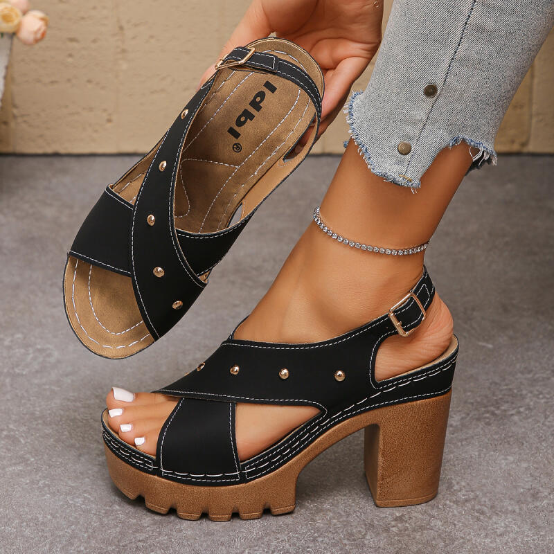 Vintage Super High Heel Cross  - Vintage Women'S Formal Wear ulasan dan harga