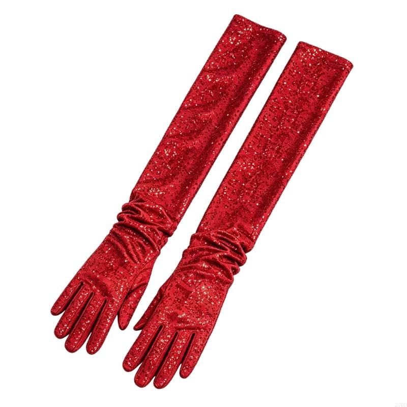 Long Formal Gloves with Sequin - Women Formal Wear Look ulasan dan harga